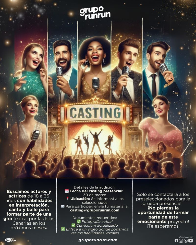 MY Producciones Ibérica Casting musical 