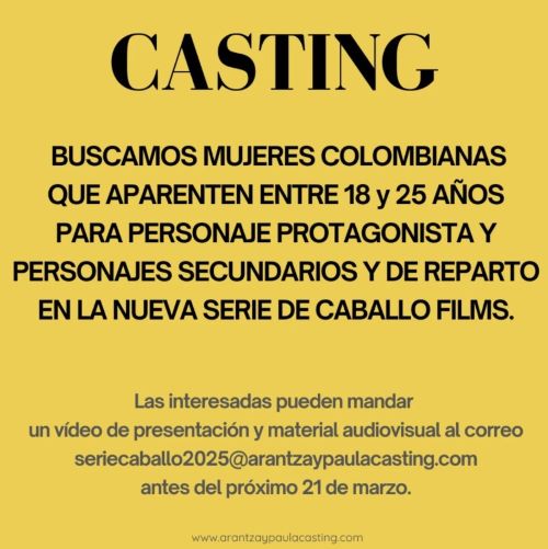 Casting mujer colombiana